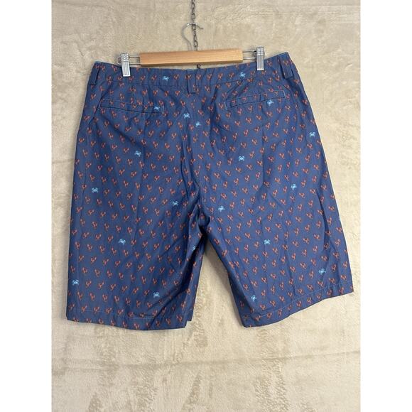 Tommy Bahama Men's 34 Relax Blue Crab Lobster Print Chino Shorts Pockets Cotton‎ - Picture 3 of 6